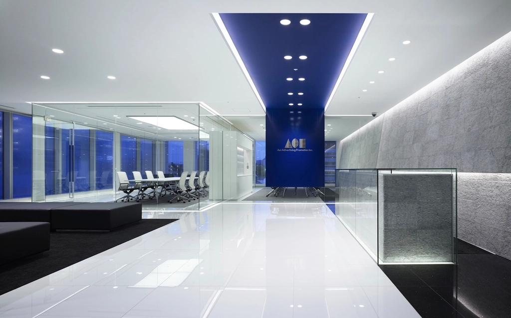 Reception area of a professional office