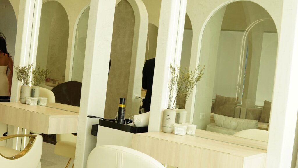 Beauty station at Couture Studio