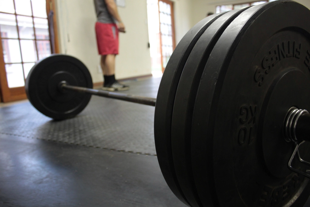 Deadlift with a barbell