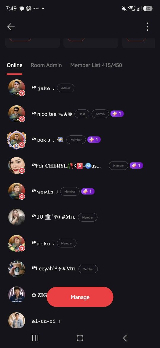 WeSing room lineup