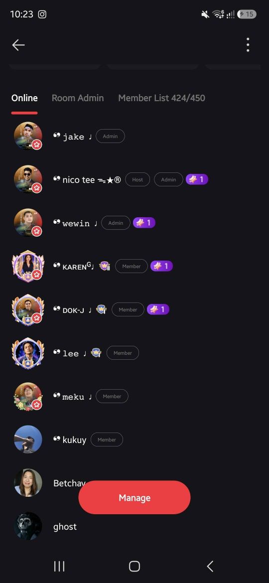 WeSing room screenshot