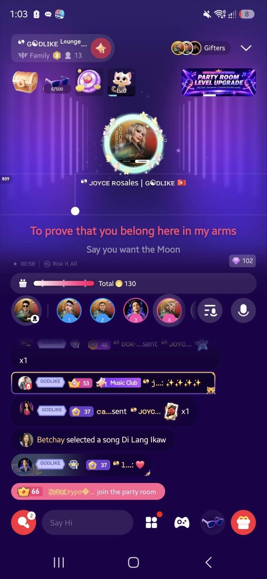 WeSing room screenshot