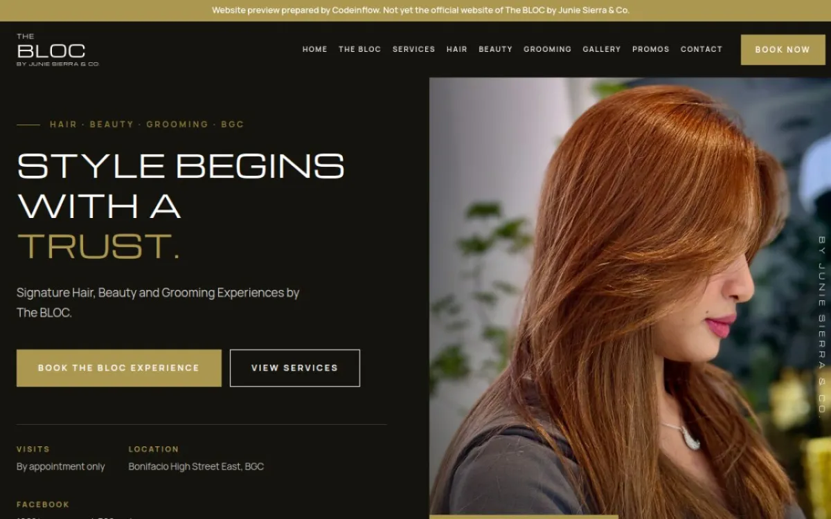 The BLOC website concept